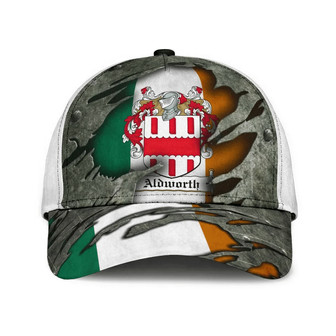 Aldworth Coat Of Arms Irish Family Crest Hat Classic Cap Hat - Thegiftio UK