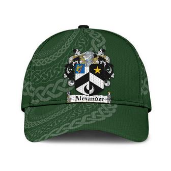 Alexander Coat Of Arms Irish Family Crest St Patrick's Day Hat Classic Cap Hat - Thegiftio UK