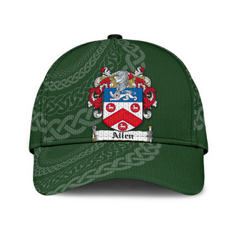 Allen Coat Of Arms Dublinarms Irish Family Crest St Patrick's Day Hat Classic Cap Hat - Thegiftio UK