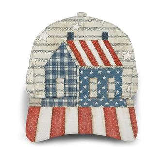 American House Print Classic Baseball Cap Adjustable Twill Sports Dad Hats for Unisex Hat - Thegiftio UK