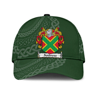 Andrew Coat Of Arms Irish Family Crest St Patrick's Day Hat Classic Cap Hat - Thegiftio UK