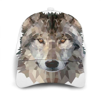 Animal Wolf Print Classic Baseball Cap Adjustable Twill Sports Dad Hats for Unisex Hat - Thegiftio