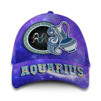 Aquarius Galaxy Customized Hat Classic Cap Hat - Thegiftio UK