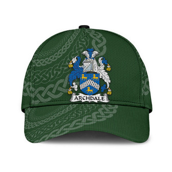 Archdale Coat Of Arms Irish Family Crest St Patrick's Day Hat Classic Cap Hat - Thegiftio UK