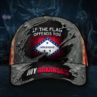My Arkansas Hat If The Flag Offends You Vintage USA Flag Cap Patriotic Honor Arkansas State Hat - Thegiftio UK