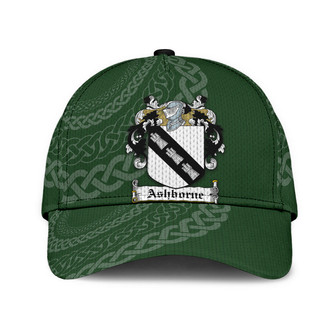Ashborne Coat Of Arms Irish Family Crest St Patrick's Day Hat Classic Cap Hat - Thegiftio UK