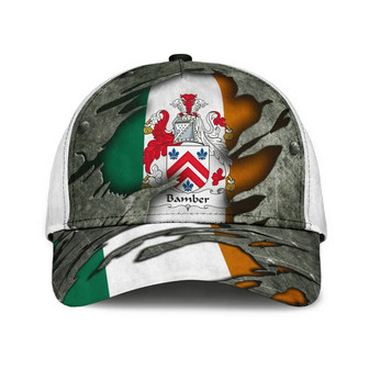 Bamber Coat Of Arms Irish Family Crest Hat Classic Cap Hat - Thegiftio UK