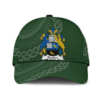 Barker Coat Of Arms Tipperary Irelandarms Irish Family Crest St Patrick's Day Hat Classic Cap Hat - Thegiftio UK