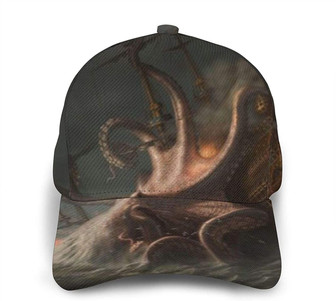 Baseball Cap Octopus Kraken With Tentacles Boat Adjustable Caps Trucker Hats Hip Hop Hat - Thegiftio UK
