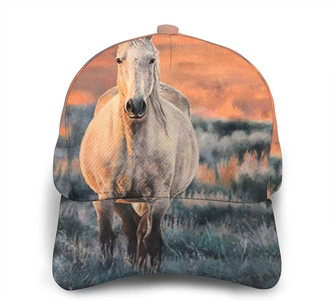 Unisex Baseball Cap Wild Horse Adjustable Snapback Caps Trucker Hat - Thegiftio UK
