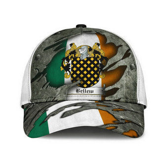 Bellew Coat Of Arms Irish Family Crest Hat Classic Cap Hat - Thegiftio UK