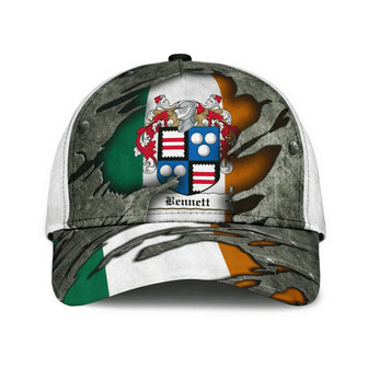 Bennett Coat Of Arms Irish Family Crest Hat Classic Cap Hat - Thegiftio UK