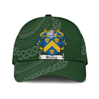 Berley Coat Of Arms Irish Family Crest St Patrick's Day Hat Classic Cap Hat - Thegiftio UK