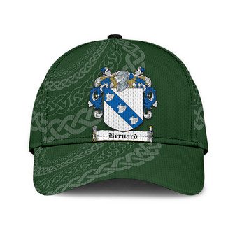Bernard Coat Of Arms Irish Family Crest St Patrick's Day Hat Classic Cap Hat - Thegiftio UK