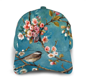 Bird Flower Classic Baseball Cap Adjustable Twill Sports Dad Hats for Unisex Hat - Thegiftio