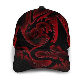 Black Dragon Emblem Curved Edge Baseball Cap HipHop Hat Outdoor Trucker Hat Classic Cap Hat - Thegiftio UK