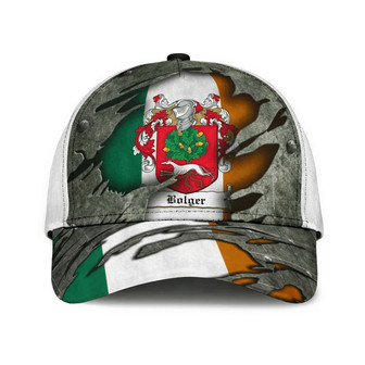 Bolger Coat Of Arms Irish Family Crest Hat Classic Cap Hat - Thegiftio UK