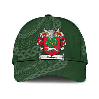 Bolger Coat Of Arms Irish Family Crest St Patrick's Day Hat Classic Cap Hat - Thegiftio UK