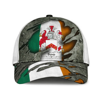 Bond Coat Of Arms Irish Family Crest Hat Classic Cap Hat - Thegiftio UK