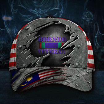 Borneo Veteran Hat Proudly Served Patriotic Hats Gifts For Men Hat Classic Cap Hat - Thegiftio UK