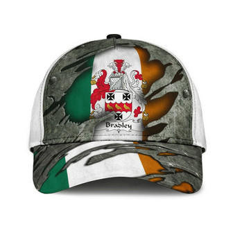 Bradley Coat Of Arms Irish Family Crest Hat Classic Cap Hat - Thegiftio UK