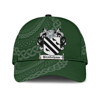 Bradshaw Coat Of Arms Irish Family Crest St Patrick's Day Hat Classic Cap Hat - Thegiftio UK