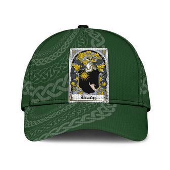 Brady Coat Of Arms Irish Family Crest St Patrick's Day Hat Classic Cap Hat - Thegiftio UK