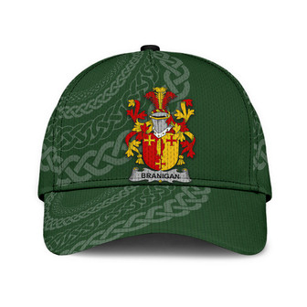 Branigan Coat Of Arms Irish Family Crest St Patrick's Day Hat Classic Cap Hat - Thegiftio UK