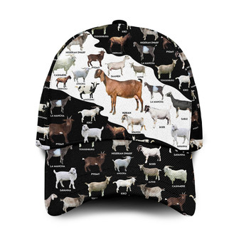 Breeds of Goats Hat Classic Cap Hat - Thegiftio UK
