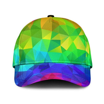 Bright Color Abstract LGBT Printing Baseball Cap Hat, LGBT Baseball Full Printed Cap Hat - Thegiftio UK