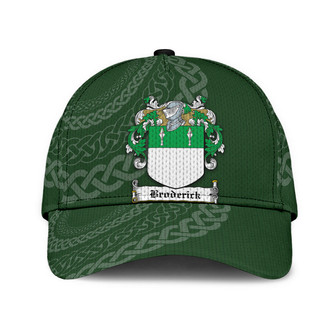 Broderick Coat Of Arms Irish Family Crest St Patrick's Day Hat Classic Cap Hat - Thegiftio UK