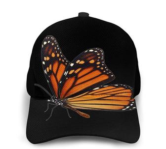 Butterfly Unisex Printing Classic Baseball Cap Snapback Flat Bill Hip Hop Hat - Thegiftio UK