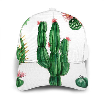 Cactus Print Classic Baseball Cap Adjustable Twill Sports Dad Hats for Unisex Hat - Thegiftio UK