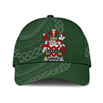 Caddell Coat Of Arms Irish Family Crest St Patrick's Day Hat Classic Cap Hat - Thegiftio UK