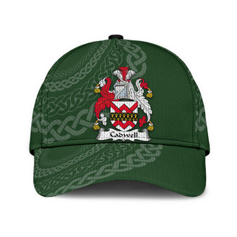 Cadwell Coat Of Arms Irish Family Crest St Patrick's Day Hat Classic Cap Hat - Thegiftio UK