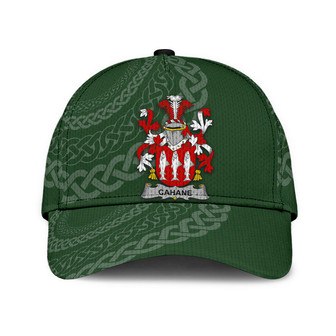 Cahane Coat Of Arms Irish Family Crest St Patrick's Day Hat Classic Cap Hat - Thegiftio UK