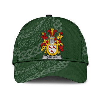 Cairnes Coat Of Arms Irish Family Crest St Patrick's Day Hat Classic Cap Hat - Thegiftio UK