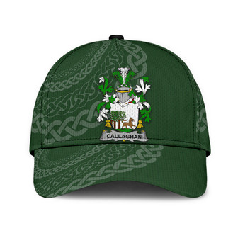 Callaghan Coat Of Arms Irish Family Crest St Patrick's Day Hat Classic Cap Hat - Thegiftio UK