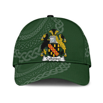Callander Coat Of Arms Irish Family Crest St Patrick's Day Hat Classic Cap Hat - Thegiftio UK