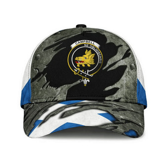 Campbell Clan Tartan Crest Hat Classic Cap Hat - Thegiftio UK