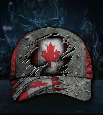 Canada Flag Hat Printed Vintage Cap Patriotic Canada Cap 2 Hat - Thegiftio UK