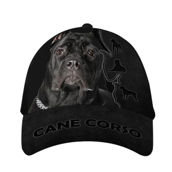 Cane Corso Dog Leather Hat Classic Cap Hat - Thegiftio UK