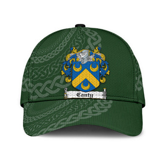 Canty Coat Of Arms Irish Family Crest St Patrick's Day Hat Classic Cap Hat - Thegiftio UK