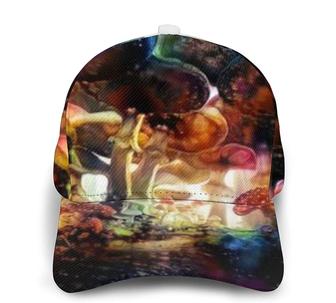 Cap Printed Baseball Cap Fantasy Mushroom Forest Adjustable Snapback Caps Trucker Hats Sports Hat Black Hat - Thegiftio UK