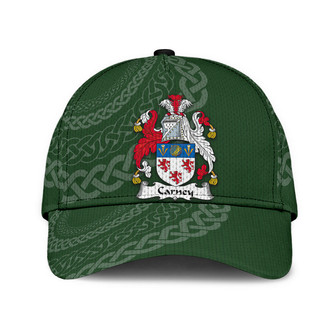 Carney Coat Of Arms Irish Family Crest St Patrick's Day Hat Classic Cap Hat - Thegiftio UK
