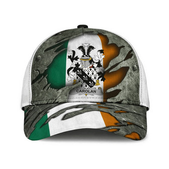 Carolan Coat Of Arms Irish Family Crest Hat Classic Cap Hat - Thegiftio UK