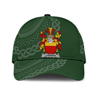 Carron Coat Of Arms Irish Family Crest St Patrick's Day Hat Classic Cap Hat - Thegiftio UK