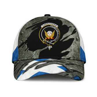 Carruthers Clan Tartan Crest Hat Classic Cap Hat - Thegiftio UK