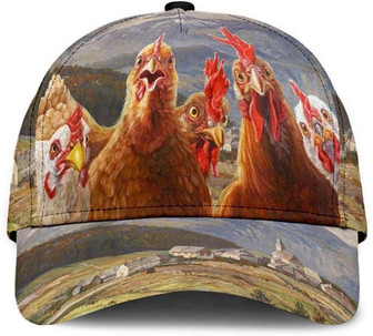 Chicken Vintage Countryside Cap Printed Unisex Hat Classic Caps Baseball Caps Hat - Thegiftio