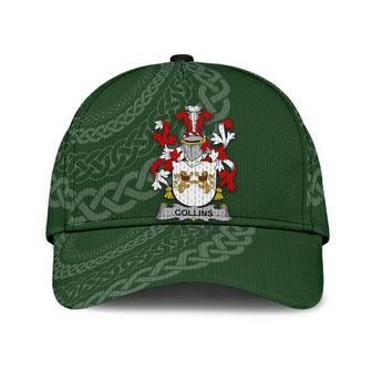 Collins Coat Of Arms Irish Family Crest St Patrick's Day Hat Classic Cap Hat - Thegiftio UK